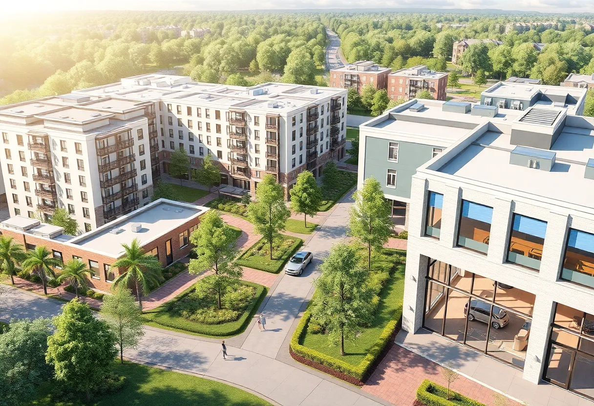 Conceptual design of the Lake Norman mixed-use development