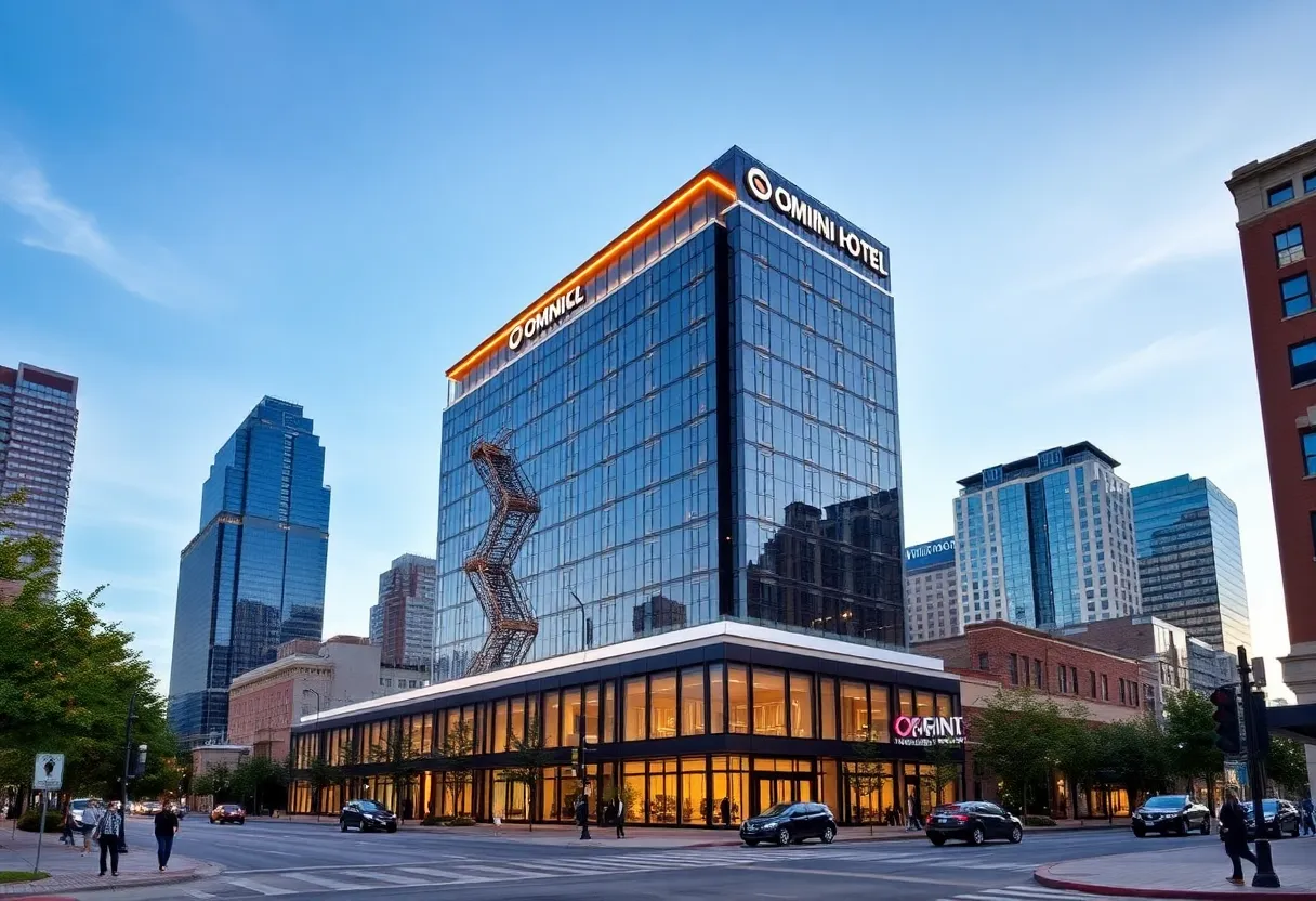Construction of the Omni Raleigh Hotel in downtown Raleigh