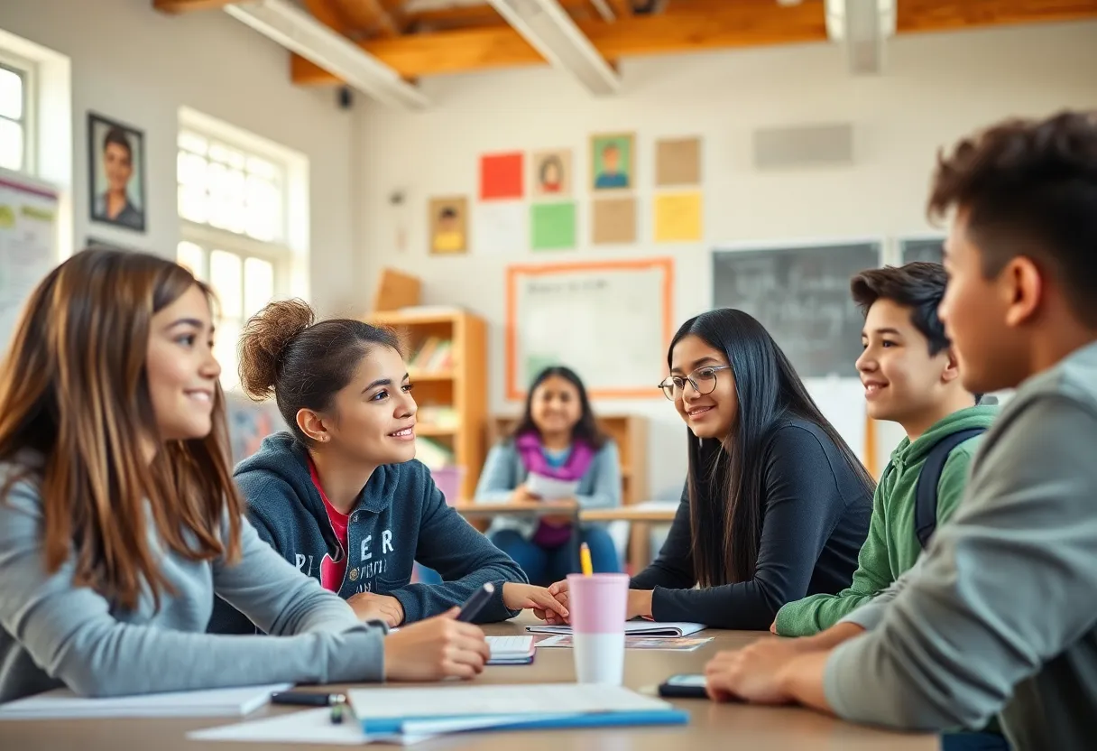 A group of teenagers participating in a community-driven educational program