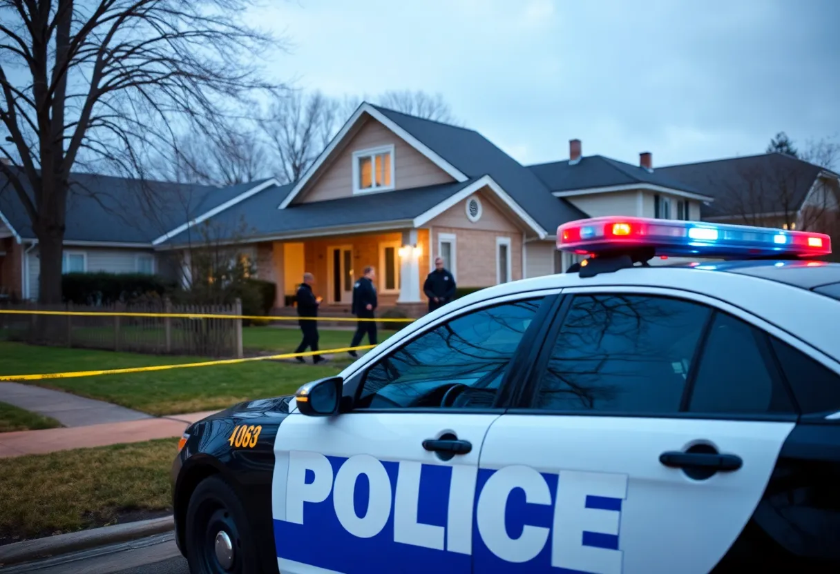 Police officers conducting a drug search operation in Charlotte