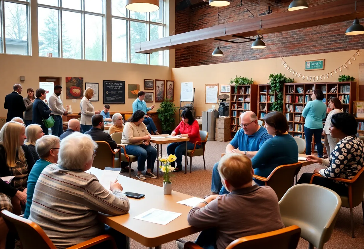 Community members engaged in support activities at Sana Recovery Foundation.