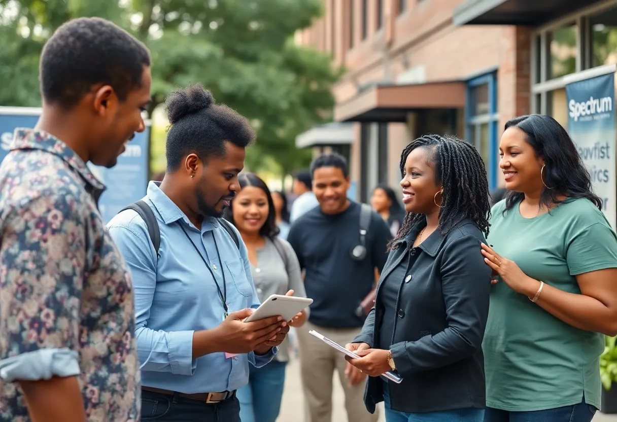 Community initiatives by Spectrum in Charlotte focusing on digital education and local business support.