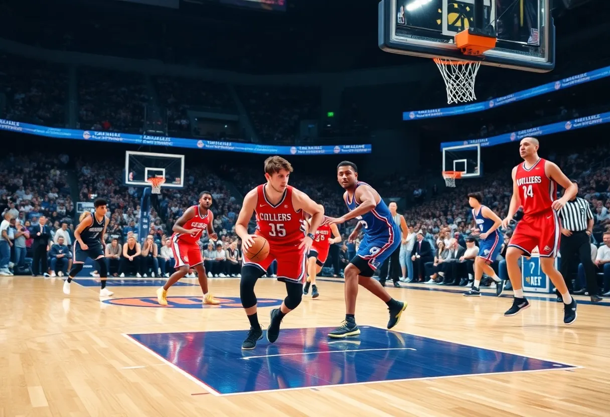 San Antonio Spurs players celebrating victory over Orlando Magic