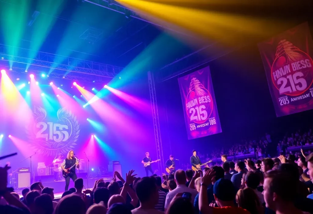 Staind performing at their 25th anniversary tour concert