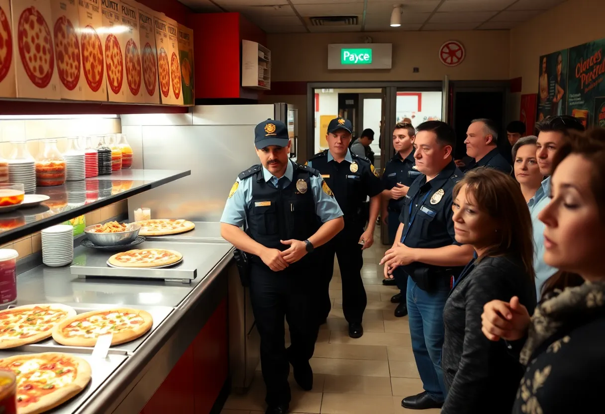 Police responding to unauthorized pizza operation in Charlotte restaurant