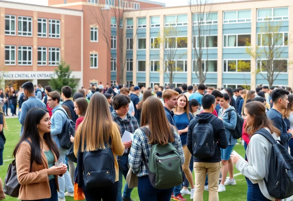 Students participating in various events at UNC Charlotte