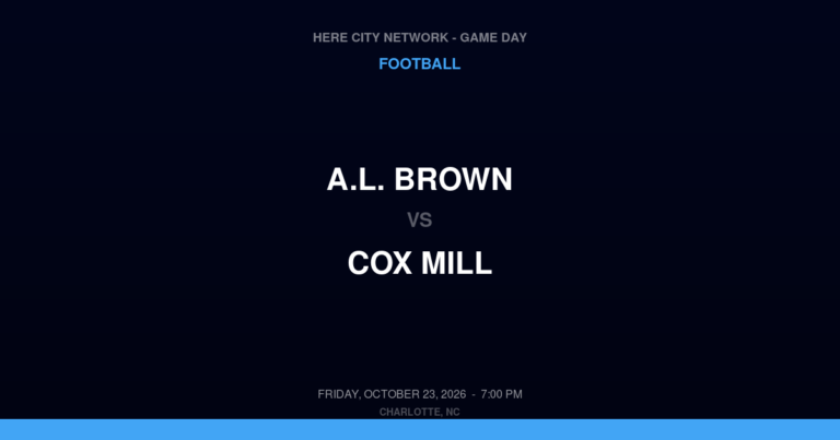 A.L. Brown 46, Cox Mill 0