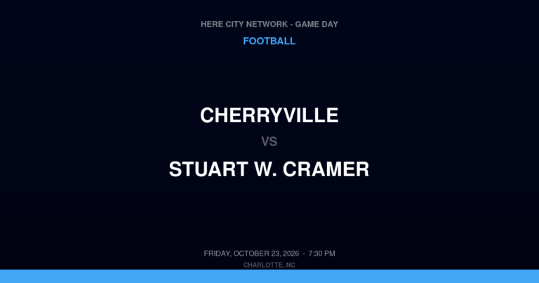 Cherryville vs. Stuart W. Cramer — Football Game Day — Belmont, NC — Oct 23, 2026