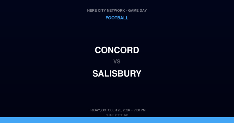 Concord 10, Salisbury 29