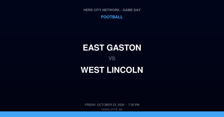 East Gaston vs. West Lincoln — Football Game Day — Lincolnton, NC — Oct 23, 2026