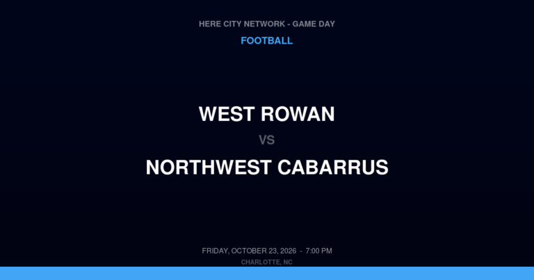 West Rowan 45, Northwest Cabarrus 42